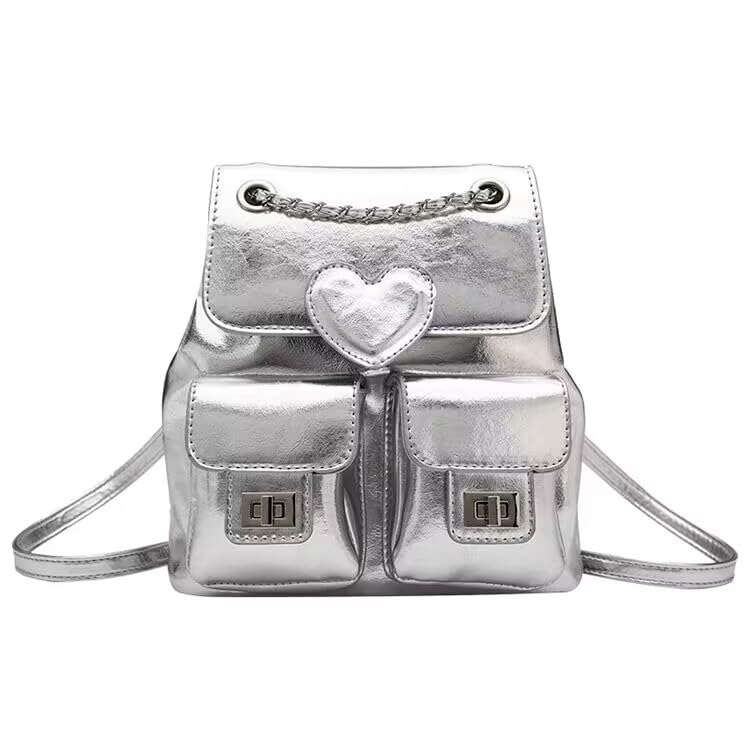 Image of MIAC Fashion Design Backpack Purse for Women, PU Leather Back pack, Chain Backpack a Variety of Back, Ladies Convertible Hangbag, Shoulder Bag,Best Gift for Girls.