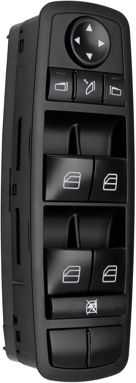 Master Power Window Switch Button fits W164 GL320 GL350 GL450 ML320 ML350 ML450 ML500 R320 R350, Electric Window Switch 2518300290 A2518300290, Driver Side Front Left