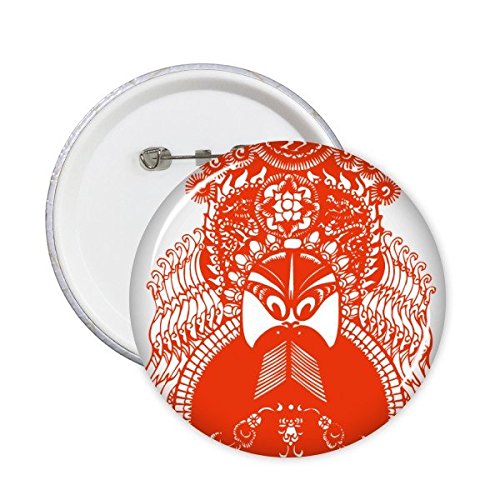 Opéra de Pékin badge illustration art traditionnel et finitions soignées