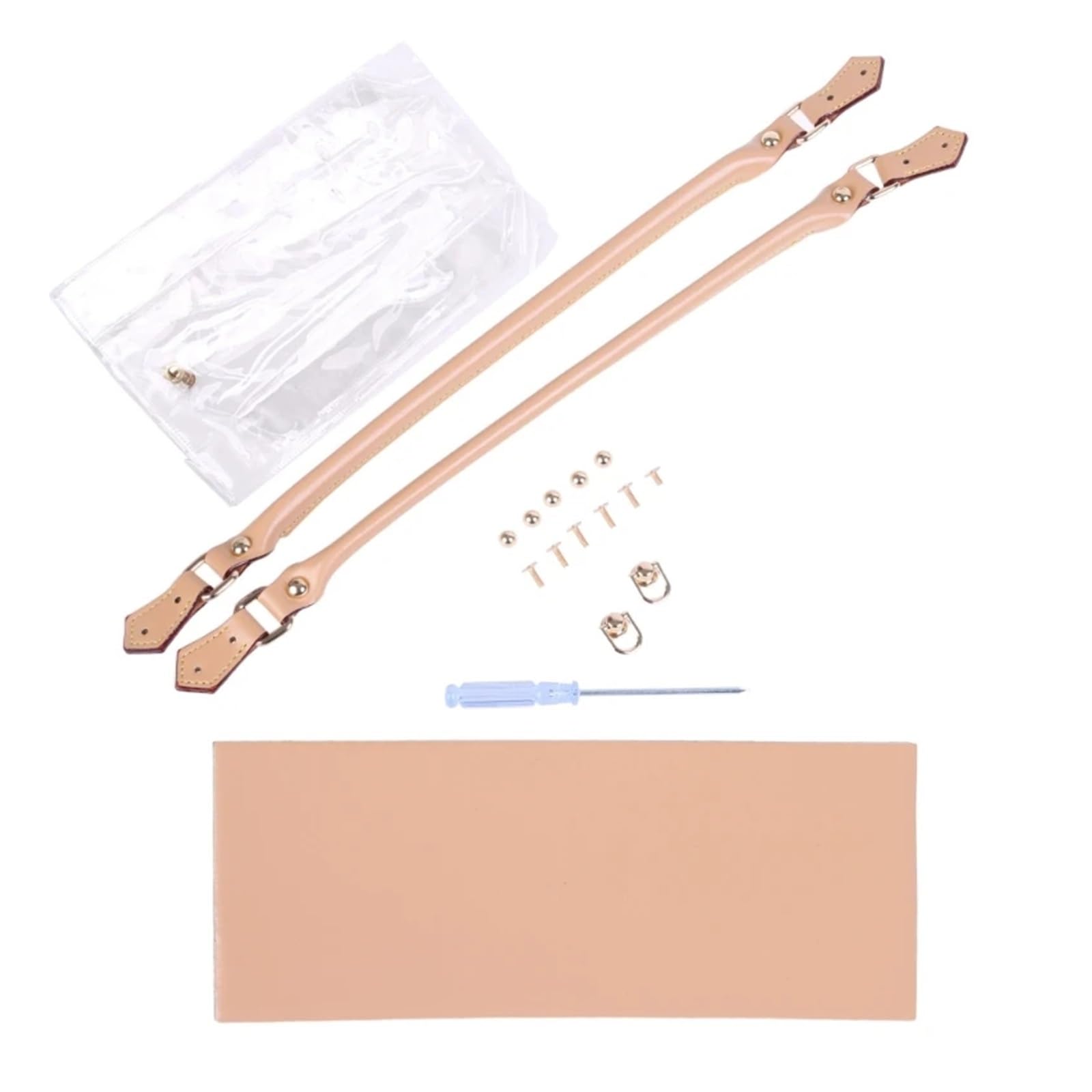 Kit de fabricación de bolsos Bolso de mano PVC transparente, Kit fabricación bolsos hechos a, accesorios artesanales, conjunto herramientas para Coser(For R)