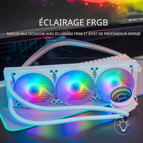 Mars Gaming MLONE360W système de refroidissement d'ordinateur Processeur Refroidisseur de liquide tout en un 12 cm 1 pièce Neuf - vue 7