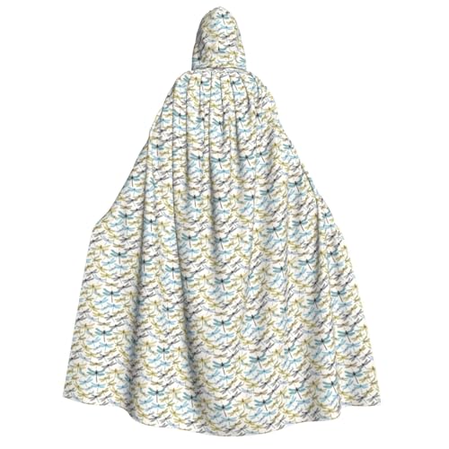 Cape libellule adulte avec capuche grand volume pour déguisement festival