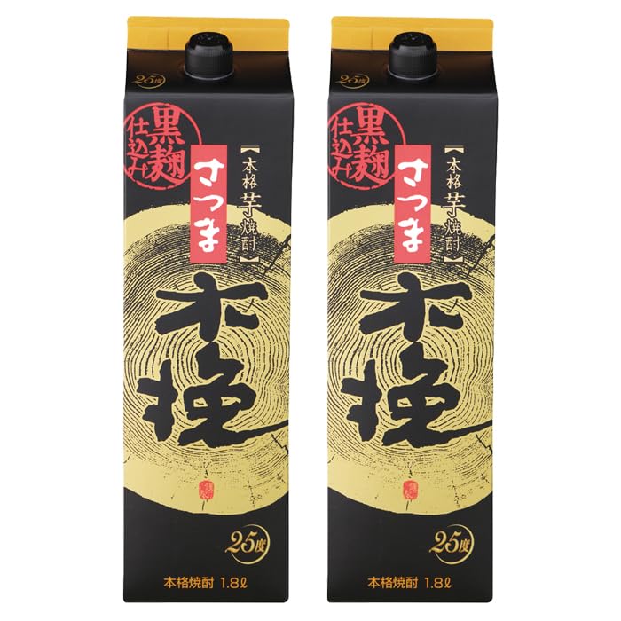 Amazon.co.jp: 芋焼酎 焼酎 さつま黒木挽 くろこびき 25度 1800ml