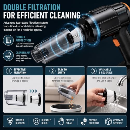 Image of MAXTOP Car Mounted Vacuum Cleaner MP-251, 8500PA 150W