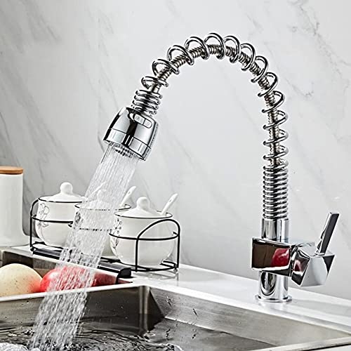 Robinet de cuisine extractible pour nettoyer facilement les grands faitouts