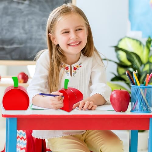 Boîtes à biscuits pomme rouge école et friandises de rentrée