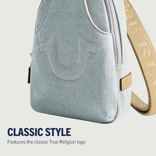 True Religion Women's Sling Bag, Small Travel Backpack with Adjustable Shoulder Crossbody Strap3
