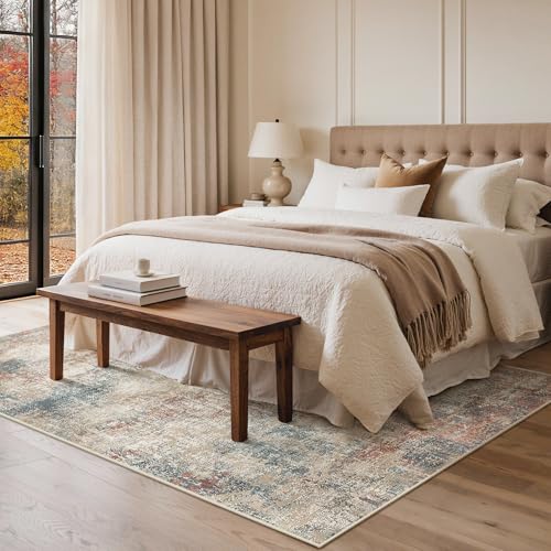 GENIMO Large Rugs for Living Room 200x290cm, Extra Large Area Rug Washable, Modern Abstract Big Rugs, Low Pile, Non-Shedding, XXL Floor Carpet Minimalist, Hall, Dining Room, Home, Office, Bedroom