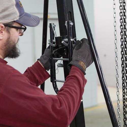 Image of Strongway Adjustable Gantry Crane, 4000-Lb. Capacity, 8.2ft.-12.14ft. Lift