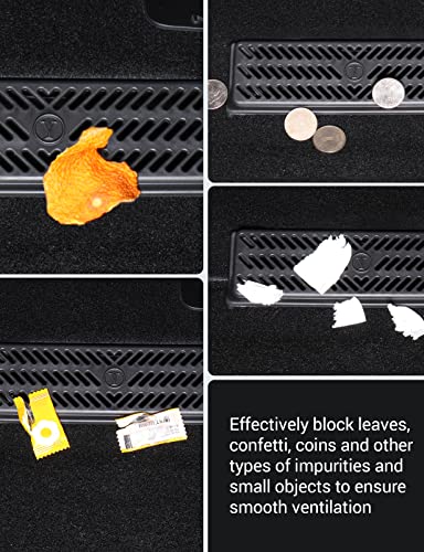 Basenor Tesla Model Y Backseat Air Vent Cover Air Flow Vent Grille Protection Set Of 2 For 2020 2021 2022 Model Y #TOP6