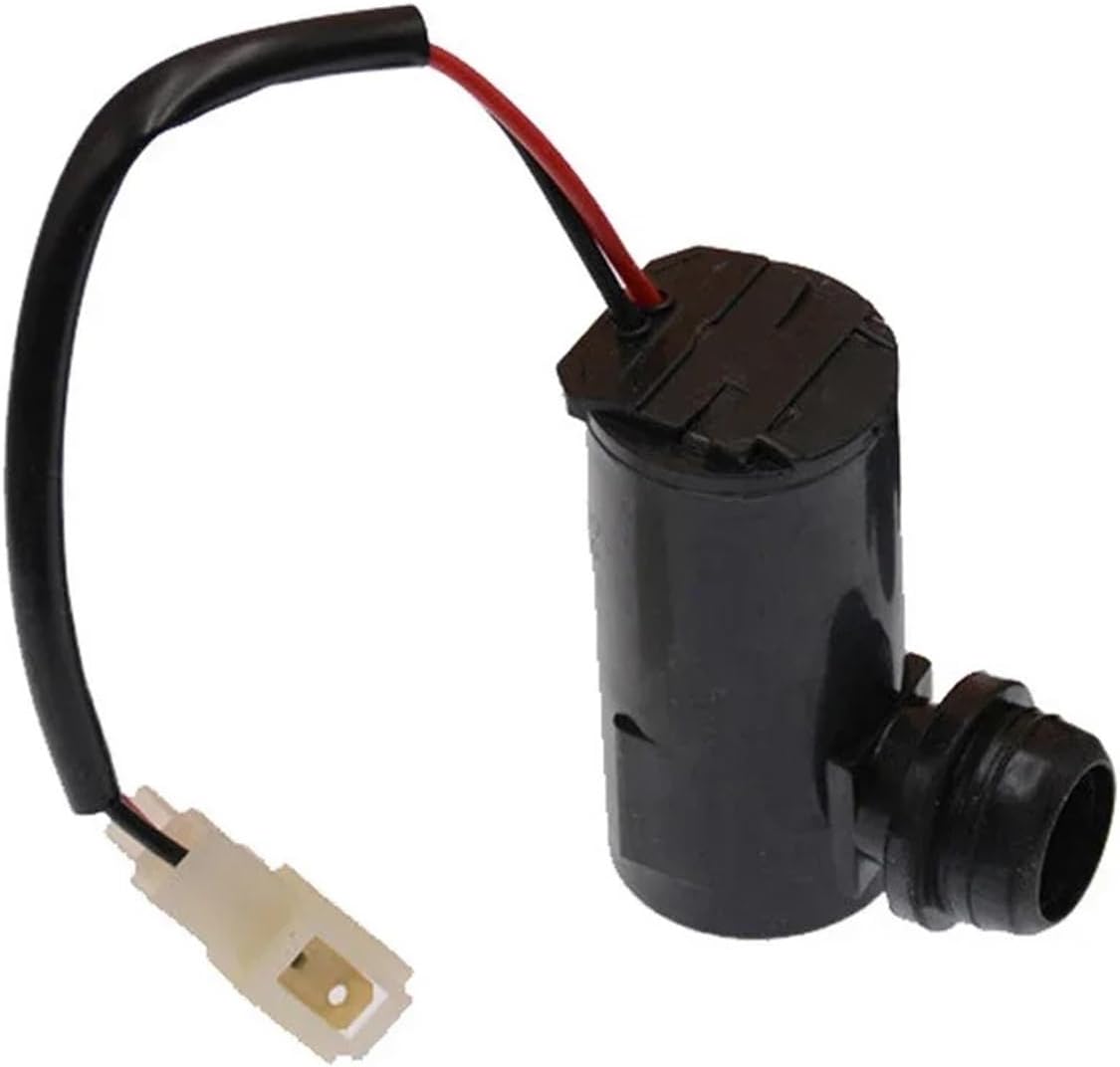 Universal 12V/24V Windshield Washer Pump, Windscreen Cleaning Water Jet Motor for Car Van Bus Truck, Vehicle Washer Fluid Pump Accessory(24V without Wire)
