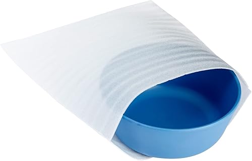 Miniatura 5 de 75 bolsas de embalaje de espuma, 3 tamaños de hojas de envoltura de cojín para platos, vidrio, suministros de mudanza y envío