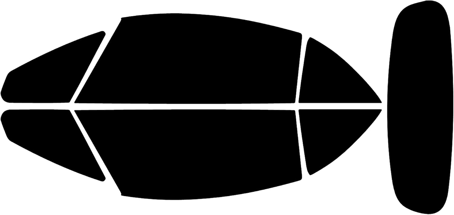 True Line Automotive Precut Car Window Tint Compatible with Mitsubishi Eclipse Convertible 2007-2012 - 20% All Side and Back Windows - Window Tint Film - Pre Cut Window tint for Car Windows - Tint Kit