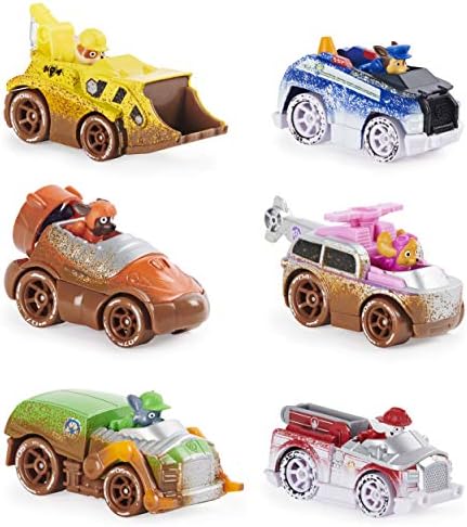 Paw Patrol, True Metal Off-Road Gift Pack of 6 Collectible Die-Cast Vehicles, 1:55 Scale