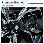 MVEQRRN 2-Pack Car Wheel & Tire Brush Set, Soft & Stiff Bristles (Black) - Image 5