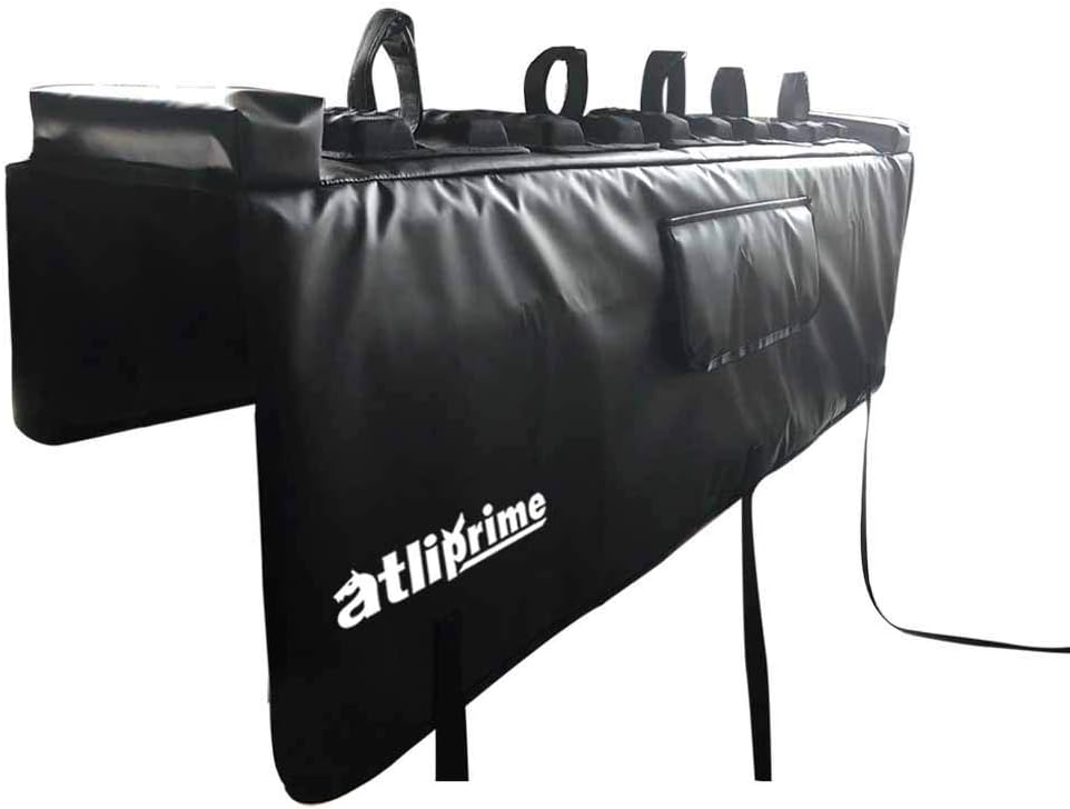 Buy 1 get 1 atliprime Truck Tailgate Pickup Pads 54 Bike Tailgate Cover with 2 Tool Pockets for Bicycle Rack with 5 Points