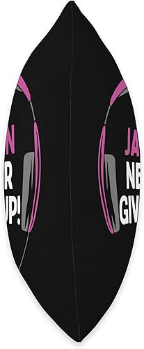 Miniatura 2 de Gaming Quote "A Jazmin Never Gives Up" Headset Personalized Throw Pillow