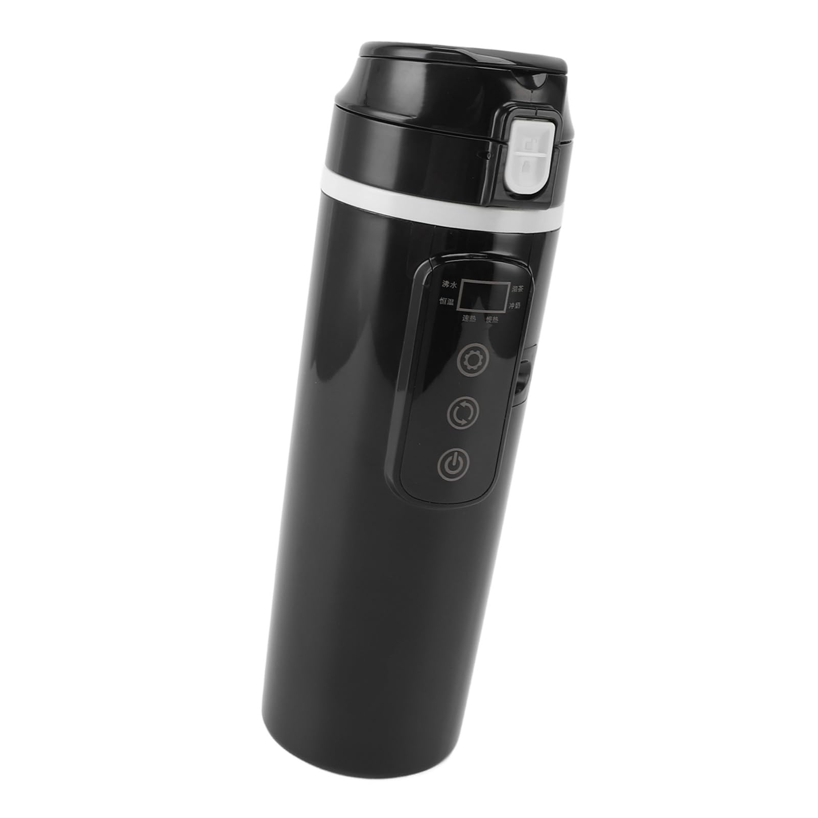 Taza Calefactora Portátil para Automóvil, Hervidor Eléctrico de Viaje de 500 Ml para Automóvil y Camión con Control Inteligente de Temperatura, Revestimiento de Acero
