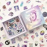 Doraking 200PCS Middle Boxed Size Art Theme Scrapbook Washi Stickers for Scrapbooking Diary Decoration, Arts Stickers (Vaporwave)