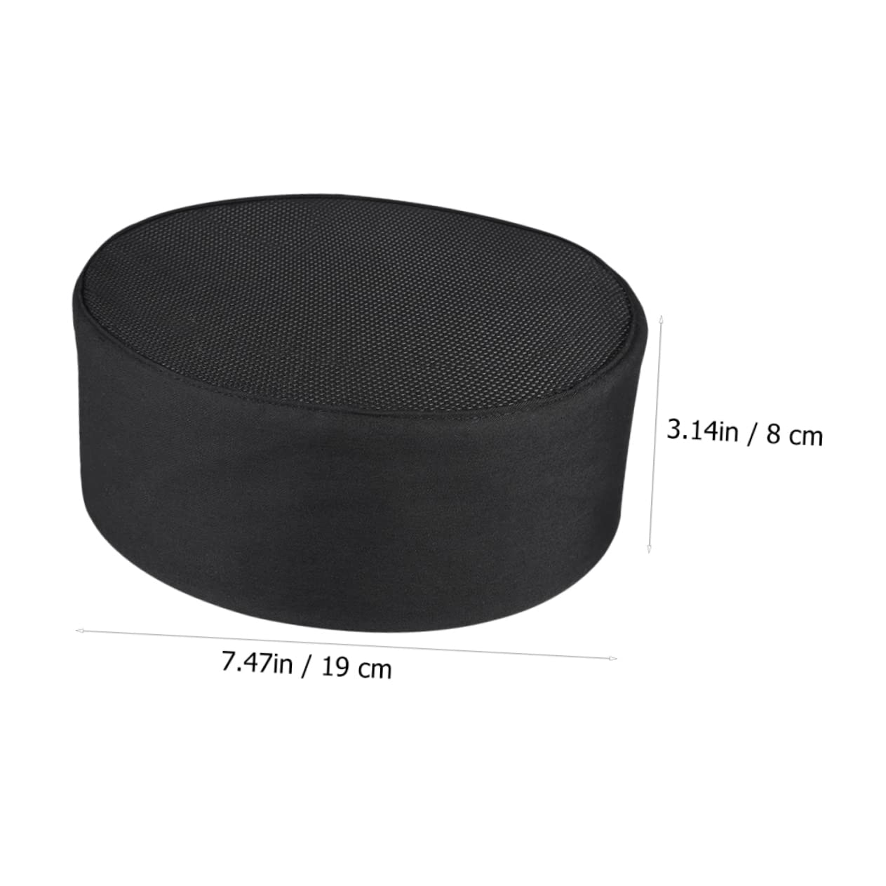 CALLARON Sombrero De Cocinero Gorro De Cocinero Gorra De Chef De Cocina Gorros De Cocina Gorra De Cocina Sombrero De Chef Duradero Gorras Negras Gorra Paño Black