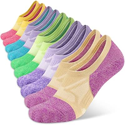 THATISHE No Show Socks Women's Running Low Cut/Ankle Compression Athletic Socks 5-Pairs