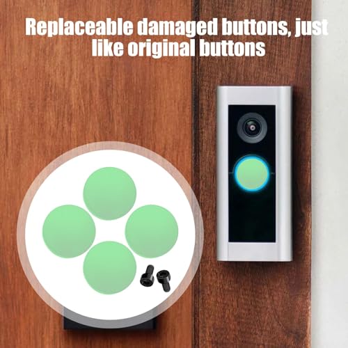 Botão redondo da campainha, substituição do botão da campainha | Kit de reparo de botão de campainha