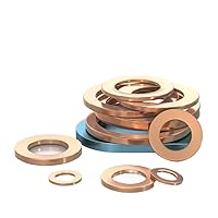 Vista 1 de 1-50Pcs M4 M5 M6 M8 M10 M12 M14 M16 M18 M20 M22 M24 M27~M60 Copper Solid Gasket Shim Flat Washers Ring Spacer Rings Seal Plain Washer Washers