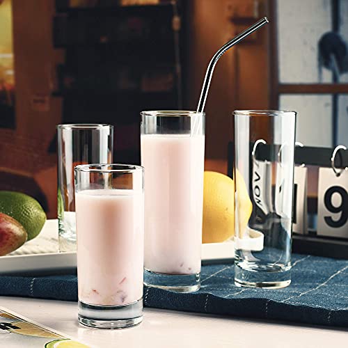 Luxu Highball Glasses(Set Of 6)-10 Oz,Lead-Free Drinking Glasses With Heavy Base,Premium Collins Tumblers,Durable Clear Tall Glass Cups For Water,Juice,Beer,Wine,Beverages,Cocktails And Mixed Drinks #TOP3