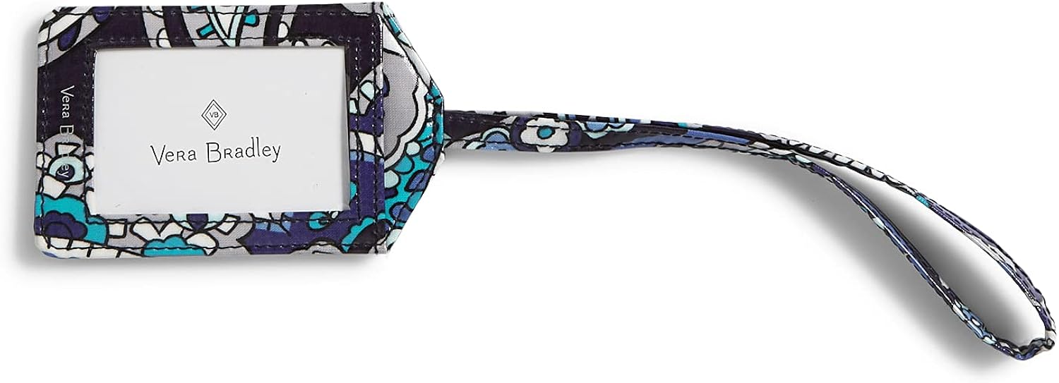 Vera Bradley womens Signature Cotton Luggage ID Tag, Floating Garden,One Size : Clothing, Shoes & Jewelry