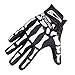 Azarxis Gants Moto Cross Gants Enduro Gants Squelette Crâne Complet Doigt Fox VTT Antidérapant pour Vélo Cyclisme Course Sport Homme Femme (Noir, L)