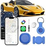 Traceur GPS Voiture sans Abonnement, Smart Tag Traceur, Compatible avec Android et iOS, Localisateurs D’Objets Bluetooth pour pour Auto, Moto, Vélo, Bagages, IP68 Imperméable