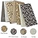 OZXCHIXU 7PCS/lot Coffee Series Floral Cotton Fabric Quilting Patchwork Fabric Fat Quarter Bundles for Scrapbooking, Cloth Sewing, DIY Crafts, Handmade Bags, Pillows - 19.7X19.7inches