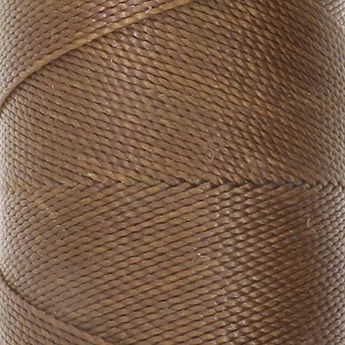 The Beadsmith Knot It Waxed Polyester Cord, Tawny Color, 0.7mm Diameter, Light Wax, 144 Meters (472 Feet) Per Spool - Image 3