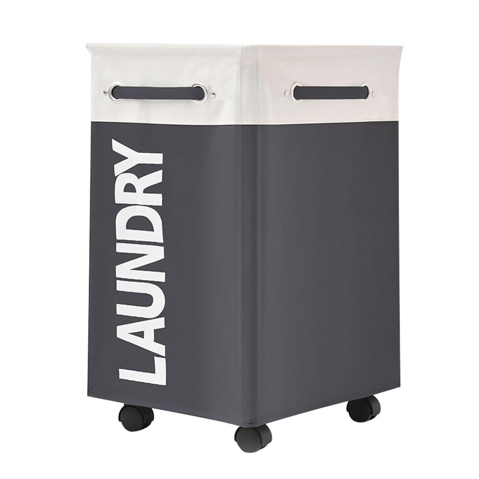 Home Bathroom Laundry Basket, Large Capacity Storage Basket, Waterproof Dirty Clothes Basket, Foldable Dirty Clothes Basket with Wheels