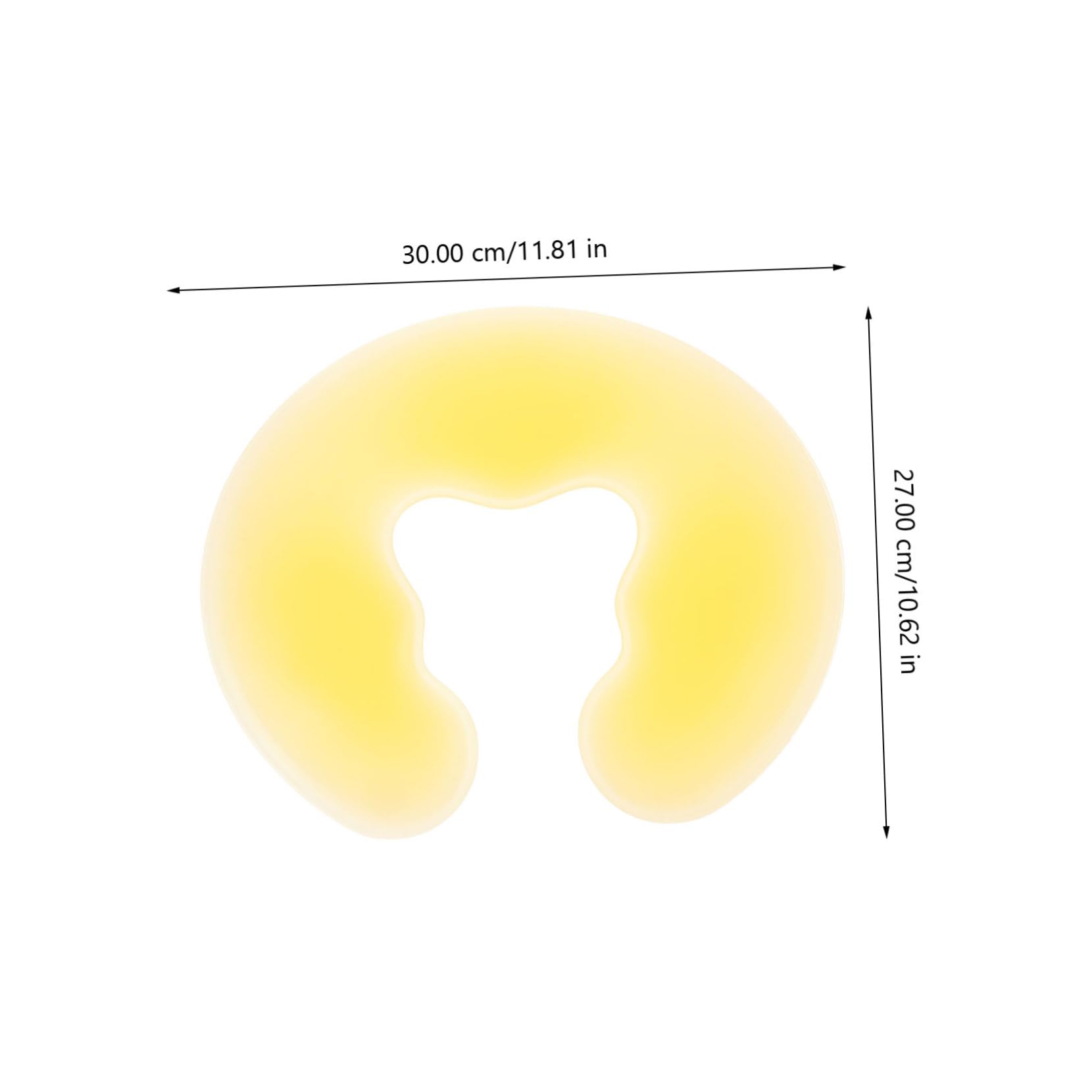 FOMIYES Spa Salon Face Down Silicone Pillow Washable U Shape Cushion for Beauty Travel Home Use Comfortable Durable Headrest for Estheticians Chiropractors