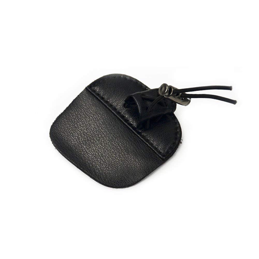3Z Archery Linguetta per arcieri destrorsi, in pelle, 7,2 cm, colore: nero
