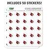 University of Louisville Secondary Logo 1" Planner Calendar Scrapbooking Crafting Clear Stickers #2