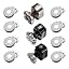 8 PCS Silvery