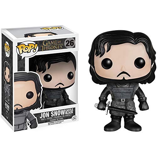 Funko Jon Snow [Castle Black]: Game of Thrones x POP! Vinyl Figure & 1 POP! Compatible PET Plastic Graphical Protector Bundle [#026 / 04073 - B]
