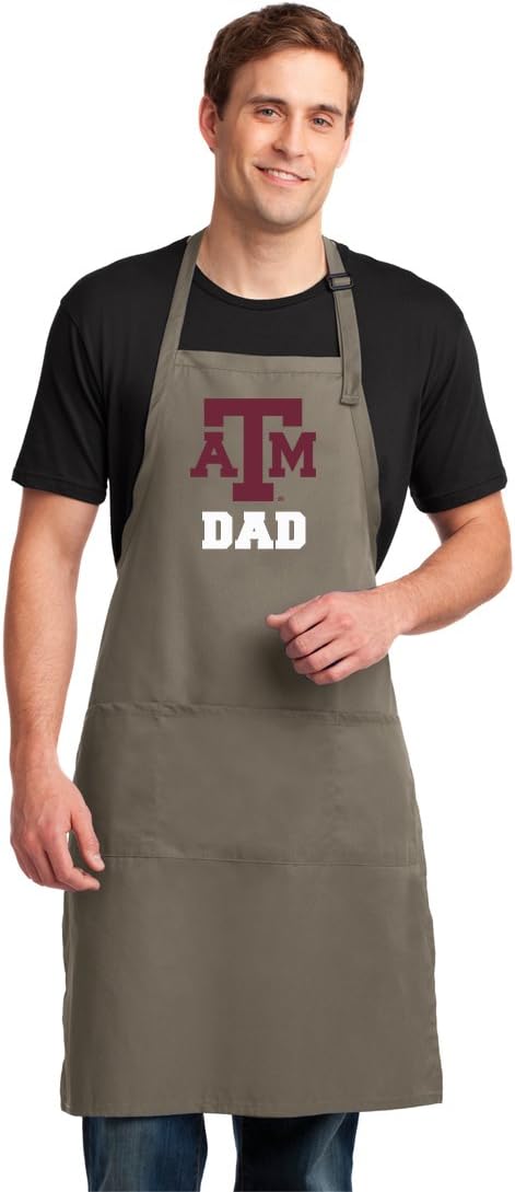 Broad Bay Texas A&M Aggies Dad Apron LARGE SIZE Texas A&M Dad Aprons For Men or Women