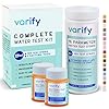 Varify 17in1 Complete Drinking Water Test Kit – 100 Strips + 2 Bacteria Tester Kits – Well, Tap, Home, City Water Testing Strip for Lead, Alkaline, Chlorine, Hardness, Iron, Fluoride, Copper & More
