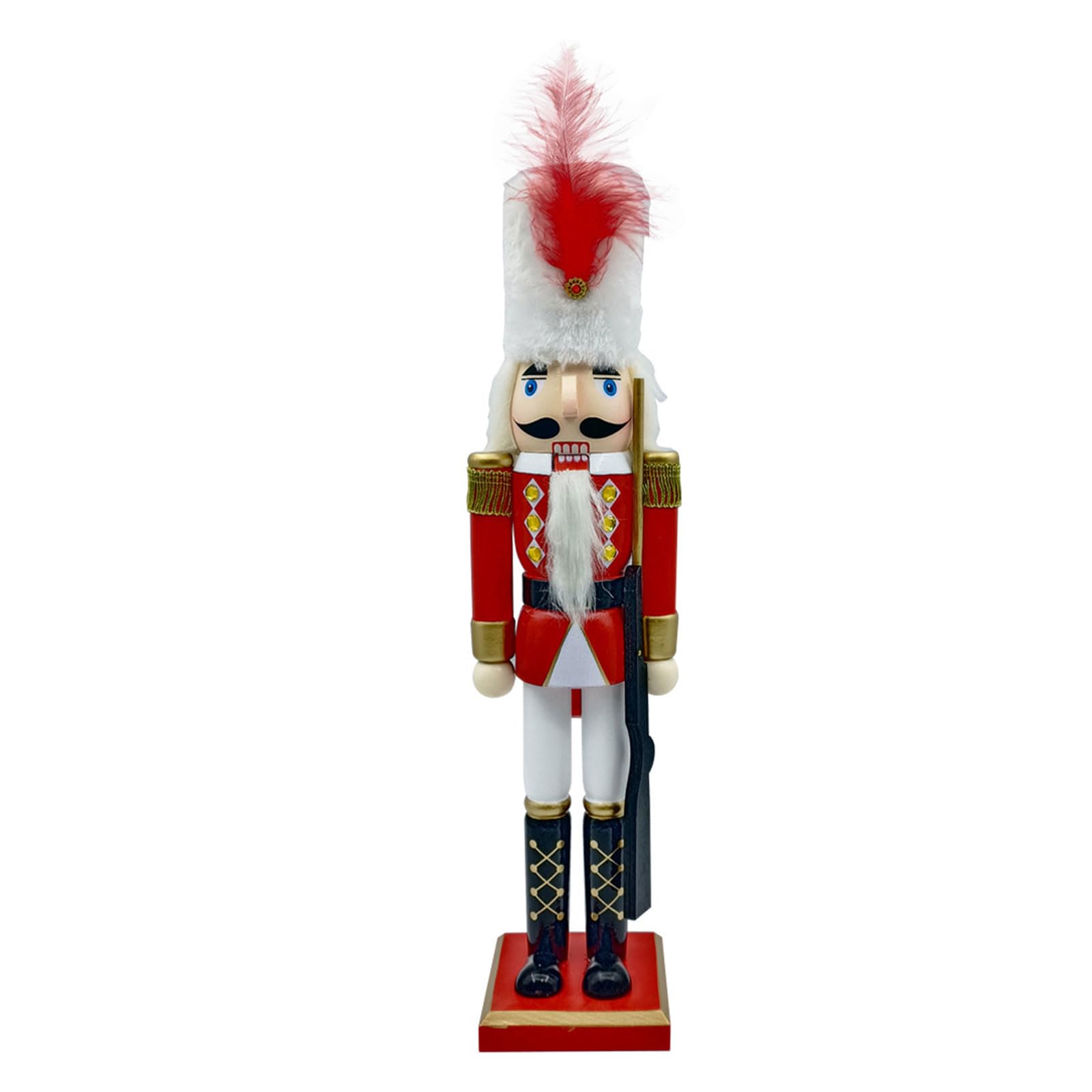 Tsophreniq Christmas Nutcrackers Ornament Wood Nutcrackers Soldier Decorations for Christmas Figures Gift Wood