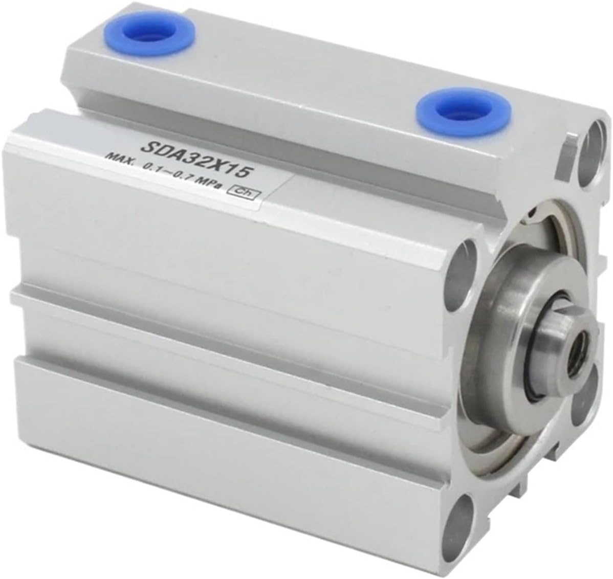 Pneumatic Compact air Cylinder Bore to 5 10 15 20 25 30 35 mm Stroke Double Acting Cylinder(SDA40X25,-B(Male Thread))