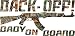 Camo Back Off Baby on Board Sticker Decal