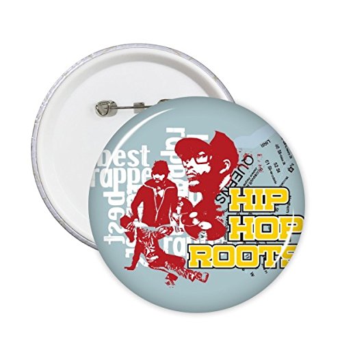 Badge hip hop graffiti M lot de 5 broches rondes pour vêtements