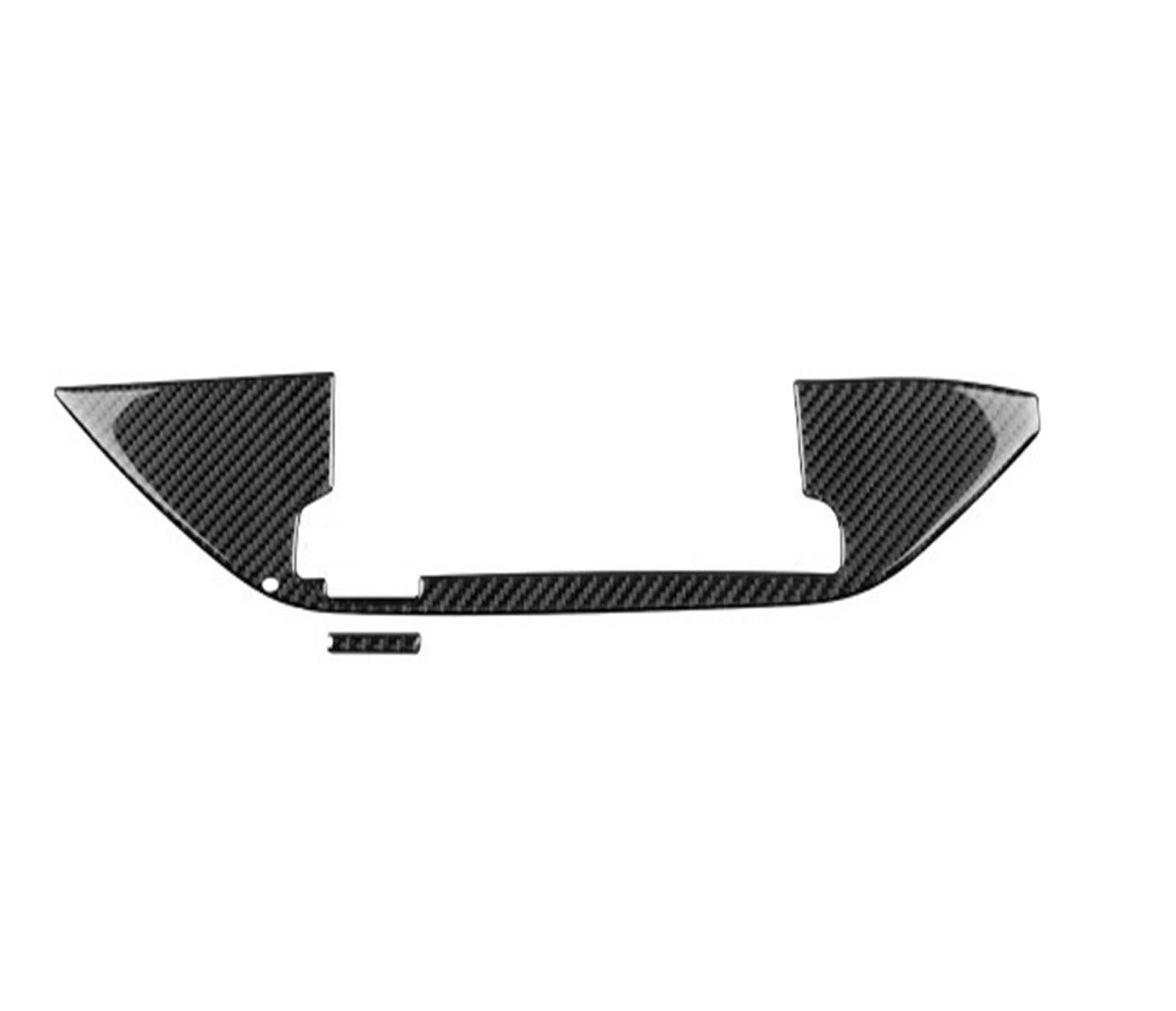 Car Interior Moulding Trim for Kia for Stinger 2019-2023 LHD RHD Car Central Navigation Screen Trim Accessories Real Soft Carbon Fiber Sticker Interior Accessories(RHD 8inch Display BK)