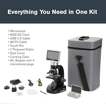 LCDデジタル顕微鏡　TETRAVIEW Celestron® TetraView LCD Digital Microscope | Carolina