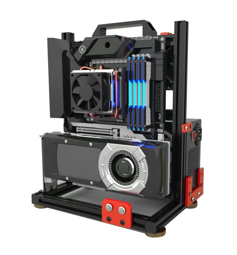 PC Test Bench Open Air Computer Case ITX UMATX MATX ATX Motherboard Chassis Aluminum Bracket DIY Bare Frame Support 120 240 360 Liquid Cooling