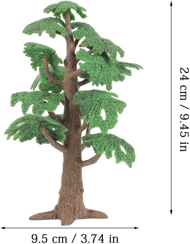 Toyvian Miniature Cypress Tree, Artificial Green Model Tree Decoration