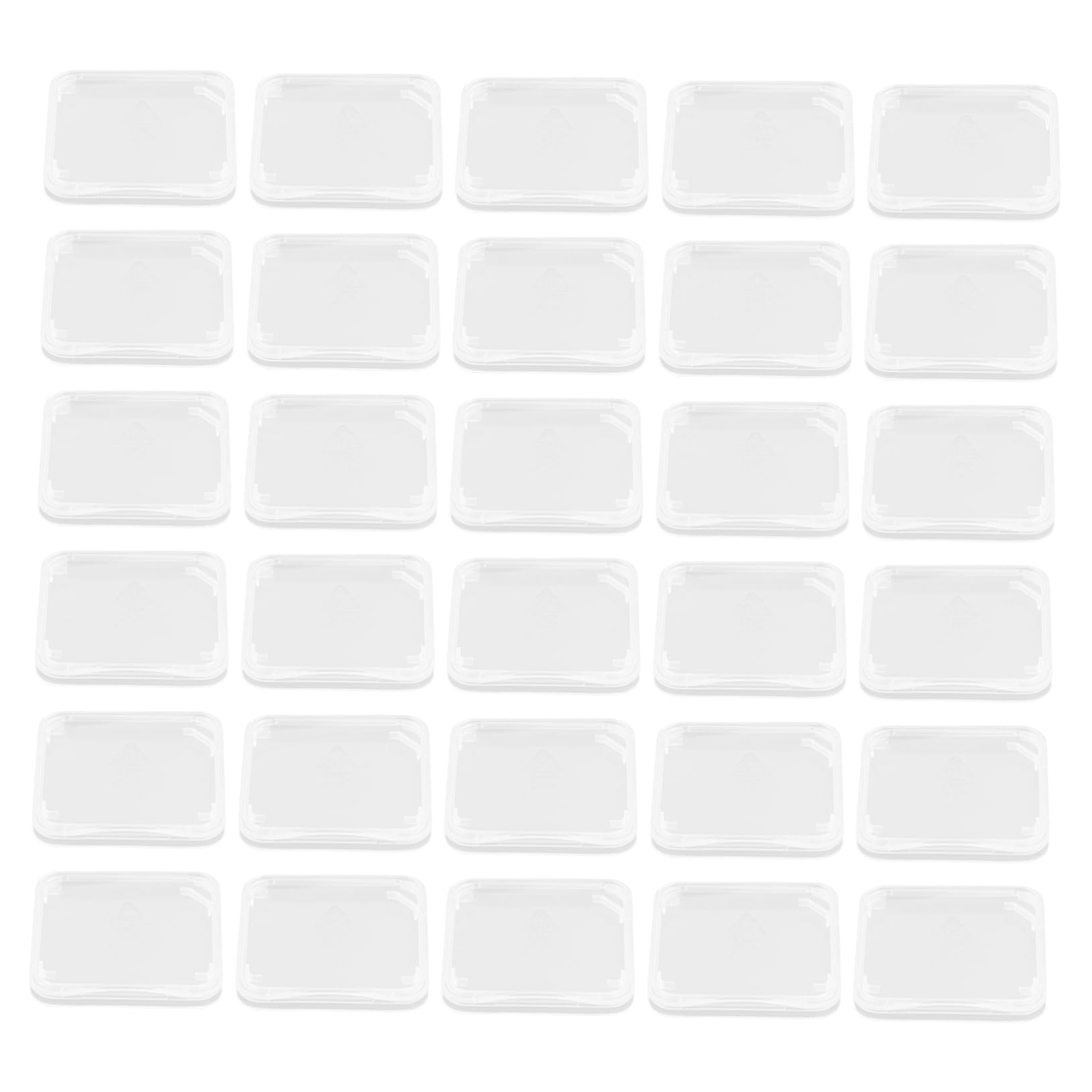 Angoily 1Set Card Storage Box Transparent Memory Cards Carrying Holder Durable Material Secure Snap Closure Organize and Protect Your Memory Cards